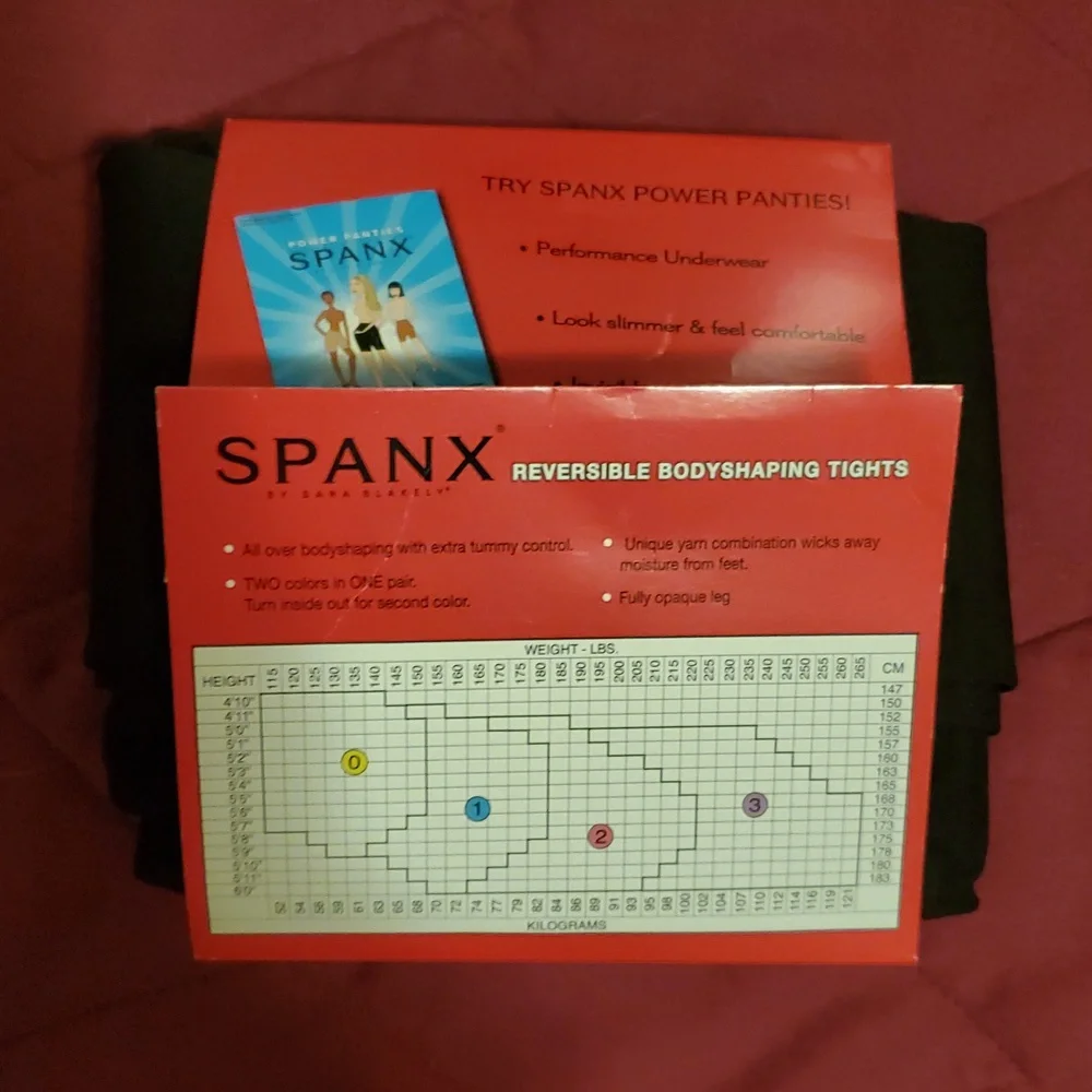 SPANX 🌻 Black and Brown Reversible Bodyshaping Tights Chico's Size 3 New